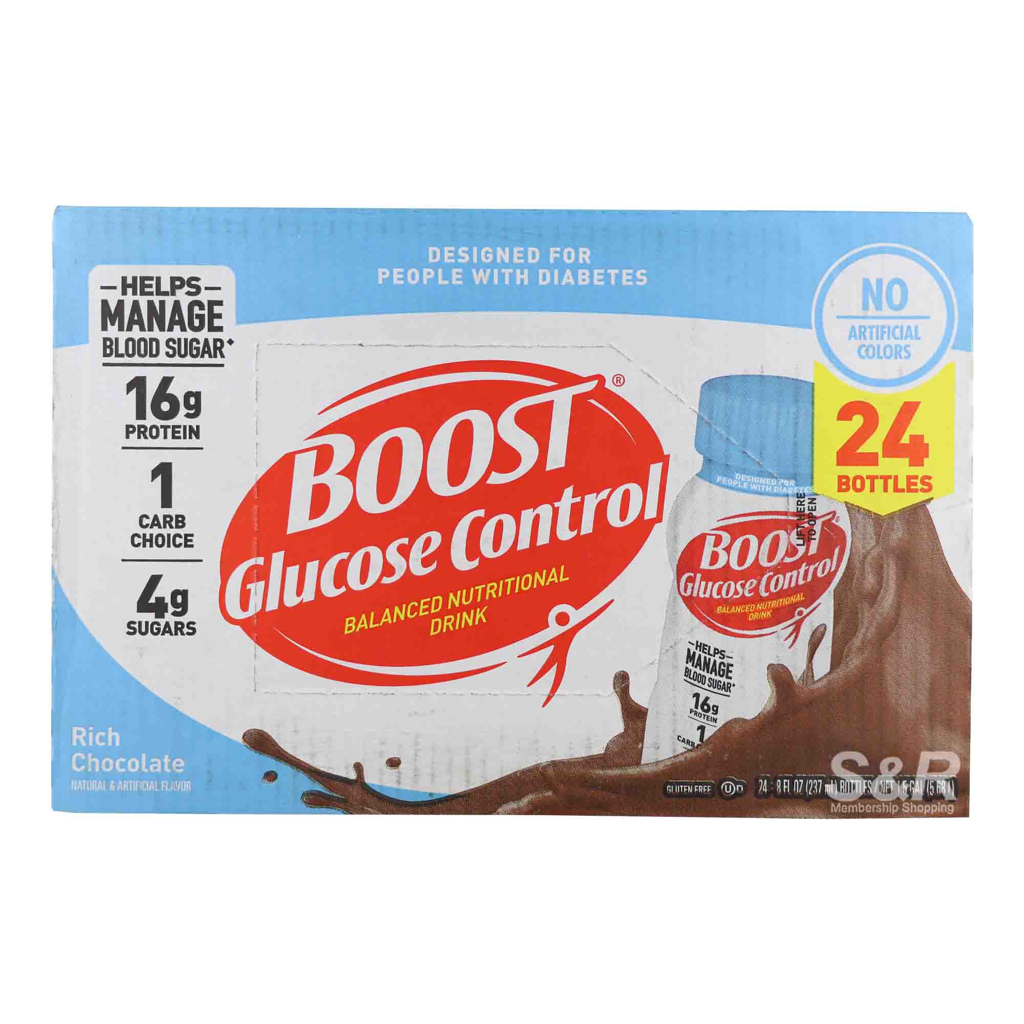 Boost Glucose Control Rich Chocolate Balanced Nutritional Drink (237mL x 24pcs) Boost Glucose Control Rich Chocolate Balanced Nutritional Drink (237mL x 24pcs)
